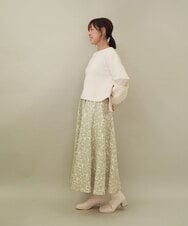 ZMKCE08140 al'aise modulation(アレーズモジュレーション) 【洗える/日本製】ジョイントファー切り替えデザインプルオーバー ベージュ