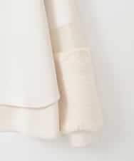 ZMKCE08140 al'aise modulation(アレーズモジュレーション) 【洗える/日本製】ジョイントファー切り替えデザインプルオーバー ベージュ