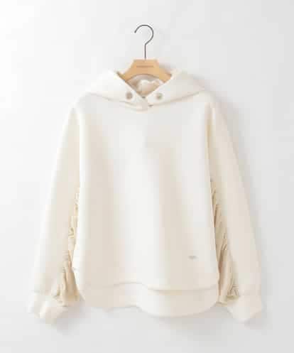 ZMKCE39118 al'aise modulation ベロアMIXデザインフーディー