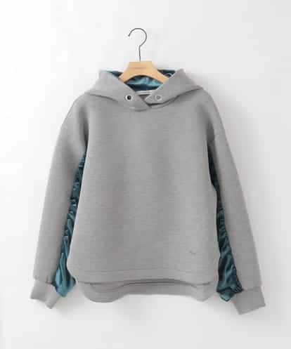 ZMKCE39118 al'aise modulation ベロアMIXデザインフーディー