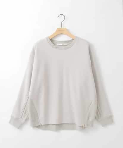ZMKCE41120 al'aise modulation 【洗える】異素材ドッキングデザインプルオーバー
