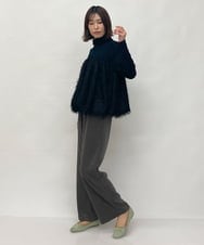 ZMKCW20160 al'aise modulation(アレーズモジュレーション) シャギー切り替えトップス ブラック