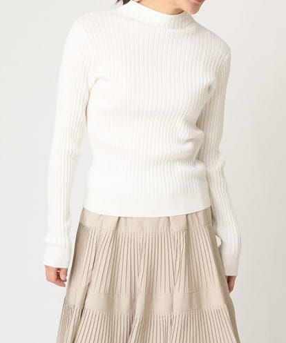 ZMKCW21110 al'aise modulation ボトルネックラメリブニット