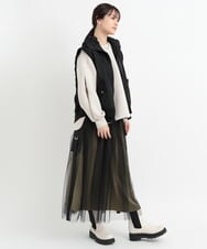 ZMKEB01089 al'aise modulation(アレーズモジュレーション) 異素材ジョイントダンボールニットプルオーバー ベージュ