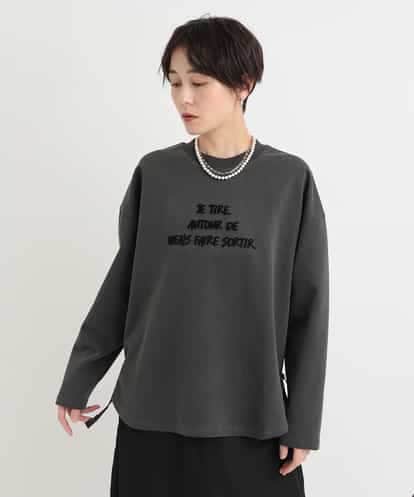 al’aise modulation(アレーズモジュレーション) パイル刺繍ロゴプルオーバー ブラック/黒 38