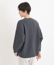 ZMKEB07148 al'aise modulation(アレーズモジュレーション) 【セットアップ対応】ジャージーニットコクーンプルオーバー ダークグレー