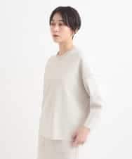 ZMKEB07148 al'aise modulation(アレーズモジュレーション) 【セットアップ対応】ジャージーニットコクーンプルオーバー アイボリー