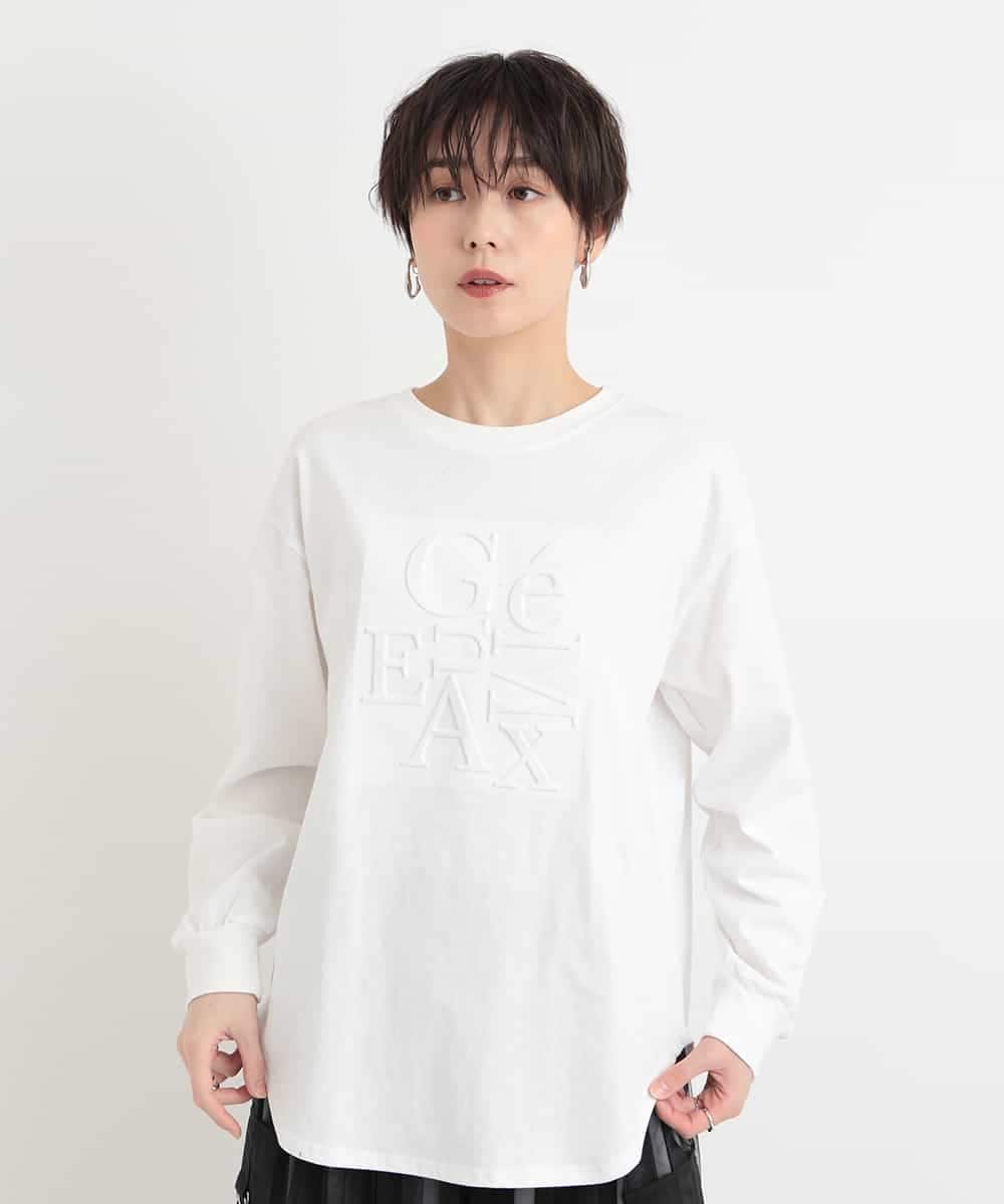 ZMKEB08079 al'aise modulation エンボスロゴコットンTシャツ