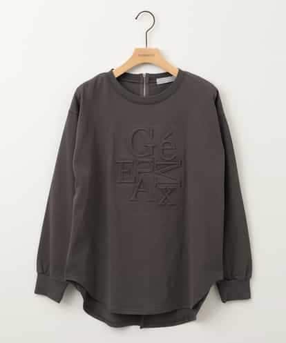 al’aise modulation(アレーズモジュレーション) エンボスロゴコットンTシャツ ダークグレー/灰 38