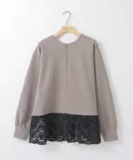 ZMKEE01108 al'aise modulation(アレーズモジュレーション) 【2WAY】フラワーチュールドロストプルオーバー グレー
