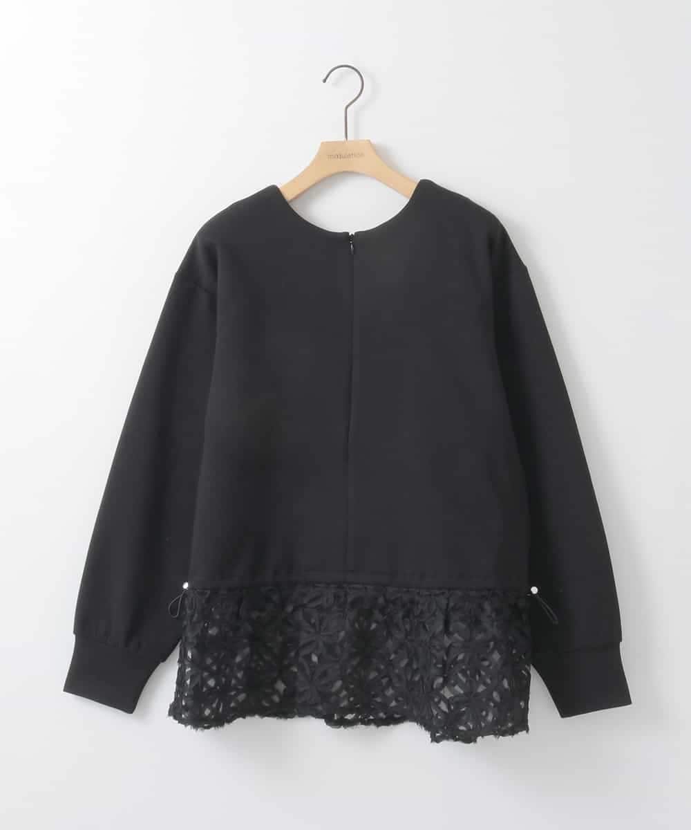 ZMKEE01108 al'aise modulation(アレーズモジュレーション) 【2WAY】フラワーチュールドロストプルオーバー ブラック