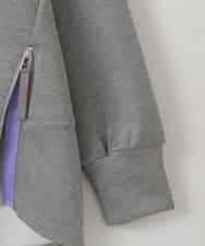 ZMKEE03079 al'aise modulation(アレーズモジュレーション) サイドファスナーフーディー グレー