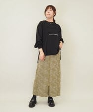 ZMKEE04110 al'aise modulation(アレーズモジュレーション) エンボスロゴスクエアヘムプルオーバー ブラック