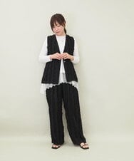 ZMKEE05110 al'aise modulation(アレーズモジュレーション) 裾レースカットソー ホワイト