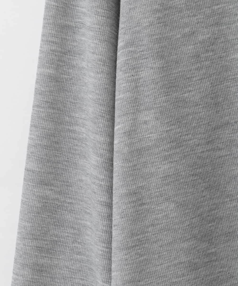 ZMKEE05110 al'aise modulation(アレーズモジュレーション) 裾レースカットソー ライトグレー