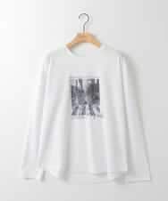 ZMKEE06100 al'aise modulation(アレーズモジュレーション) モノクロフォトカットソー ホワイト