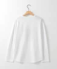 ZMKEE06100 al'aise modulation(アレーズモジュレーション) モノクロフォトカットソー ホワイト