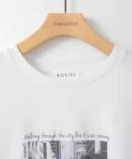 ZMKEE06100 al'aise modulation(アレーズモジュレーション) モノクロフォトカットソー ホワイト