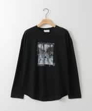 ZMKEE06100 al'aise modulation(アレーズモジュレーション) モノクロフォトカットソー ブラック