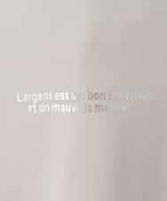 ZMKEE07128 al'aise modulation(アレーズモジュレーション) 箔ロゴラメコードフーディー ベージュ