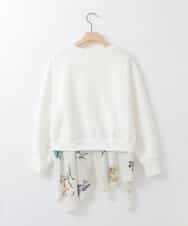 ZMKEE08118 al'aise modulation(アレーズモジュレーション) 異素材ドッキングプルオーバー ホワイト