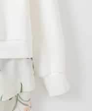 ZMKEE08118 al'aise modulation(アレーズモジュレーション) 異素材ドッキングプルオーバー ホワイト