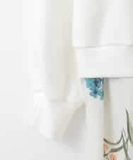 ZMKEE08118 al'aise modulation(アレーズモジュレーション) 異素材ドッキングプルオーバー ホワイト