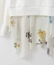 ZMKEE08118 al'aise modulation(アレーズモジュレーション) 異素材ドッキングプルオーバー ホワイト