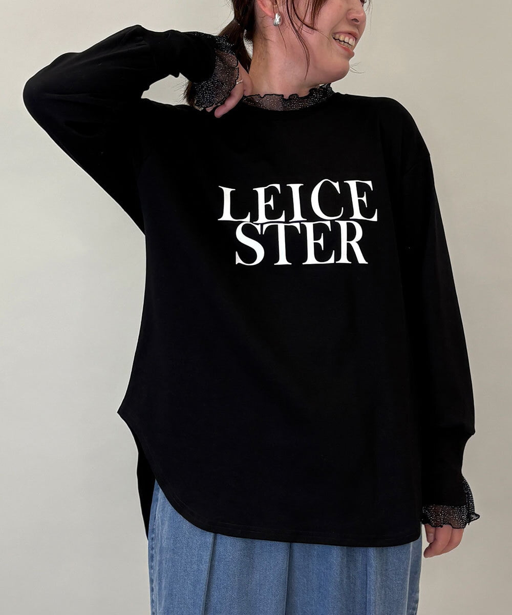 ZMKEE09079 al'aise modulation(アレーズモジュレーション) フロッキーレイヤードロンT ブラック