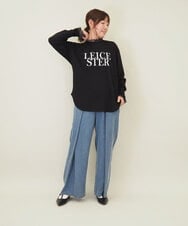 ZMKEE09079 al'aise modulation(アレーズモジュレーション) フロッキーレイヤードロンT ブラック