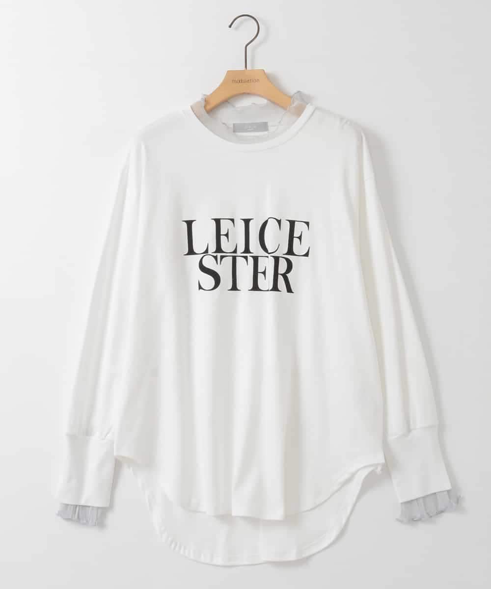 ZMKEE09079 al'aise modulation(アレーズモジュレーション) フロッキーレイヤードロンT ホワイト