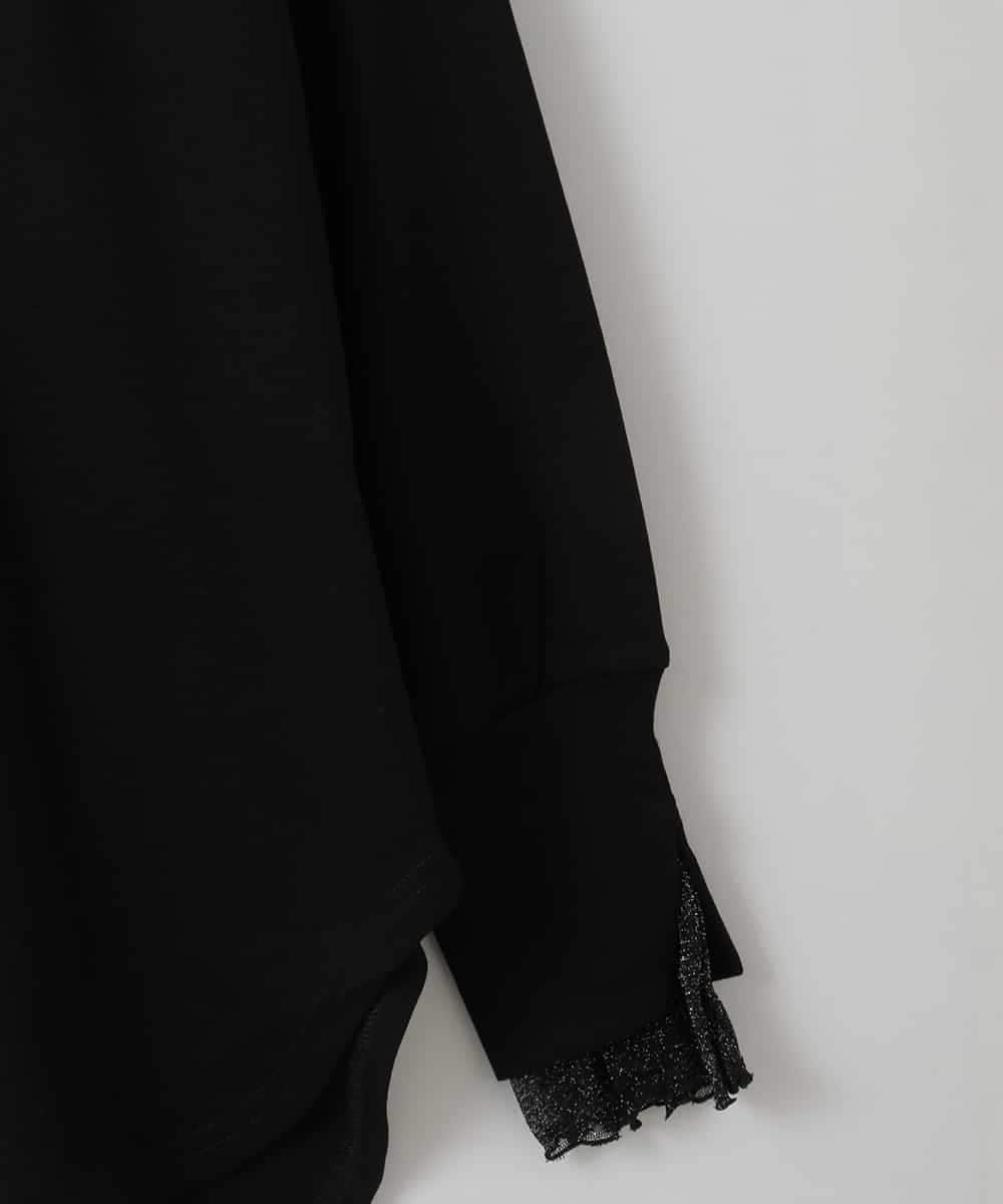 ZMKEE09079 al'aise modulation(アレーズモジュレーション) フロッキーレイヤードロンT ブラック