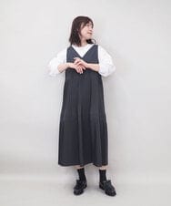 ZMKEE10098 al'aise modulation(アレーズモジュレーション) 異素材切り替えスリーブカットソー ホワイト