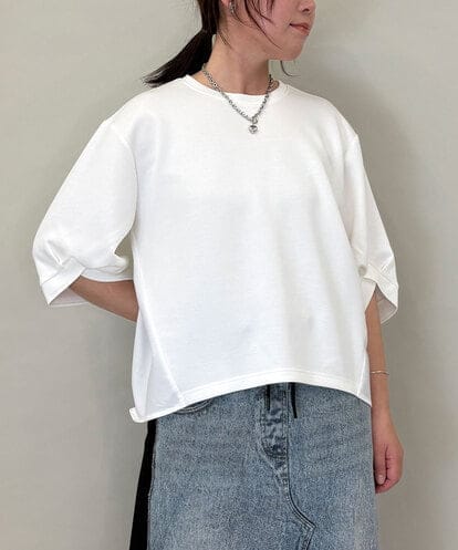 ZMKEE11089 al'aise modulation ボリューム袖カットソープルオーバー