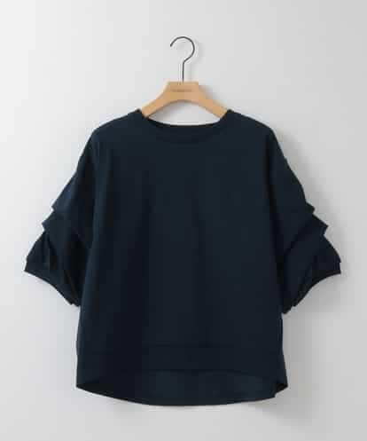 ZMKEE11089 al'aise modulation ボリューム袖カットソープルオーバー