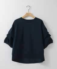 ZMKEE11089 al'aise modulation(アレーズモジュレーション) ボリューム袖カットソープルオーバー ネイビー