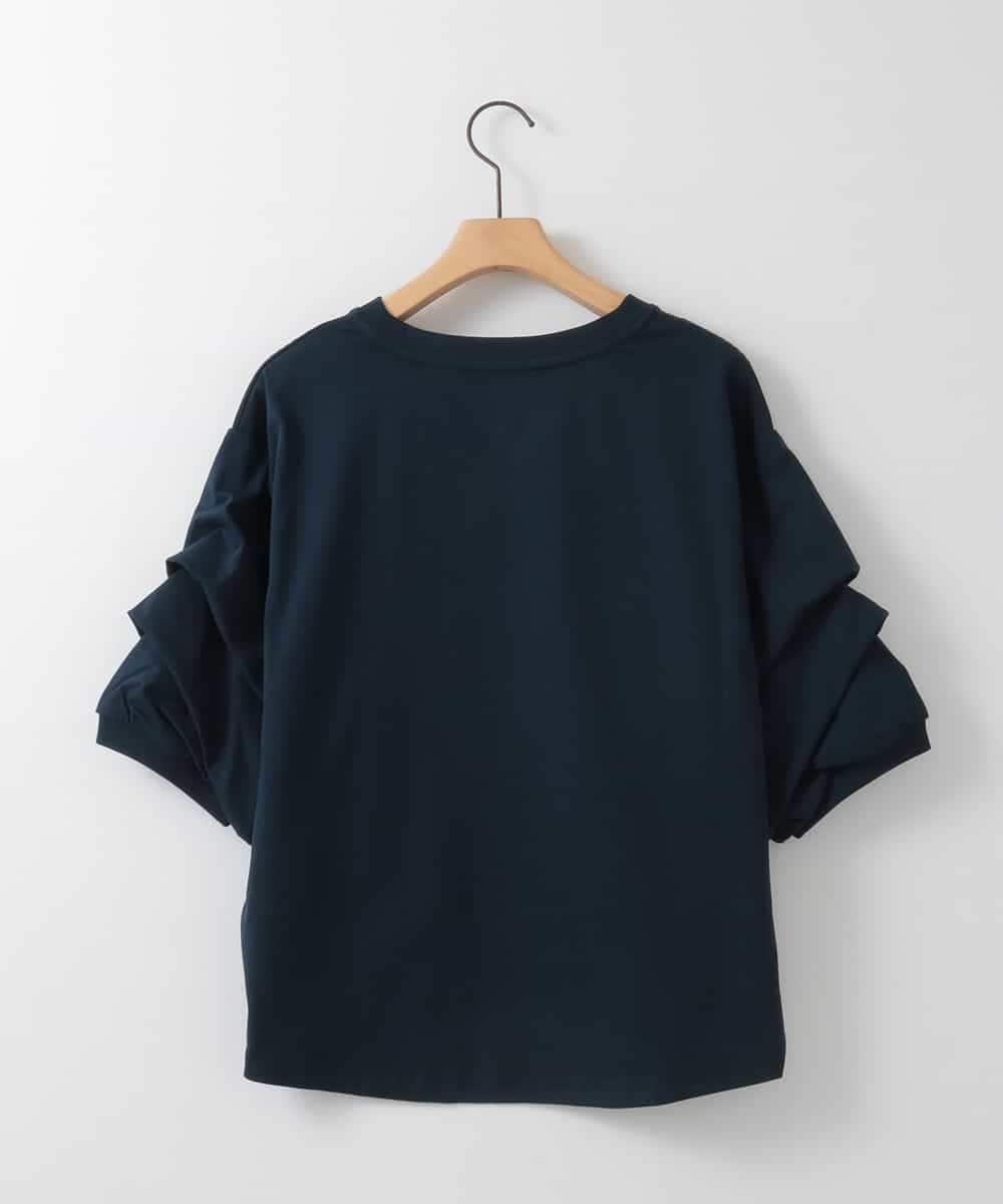 ZMKEE11089 al'aise modulation(アレーズモジュレーション) ボリューム袖カットソープルオーバー ネイビー