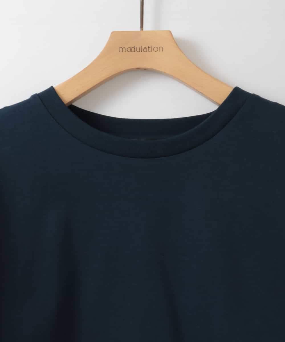 ZMKEE11089 al'aise modulation(アレーズモジュレーション) ボリューム袖カットソープルオーバー ネイビー