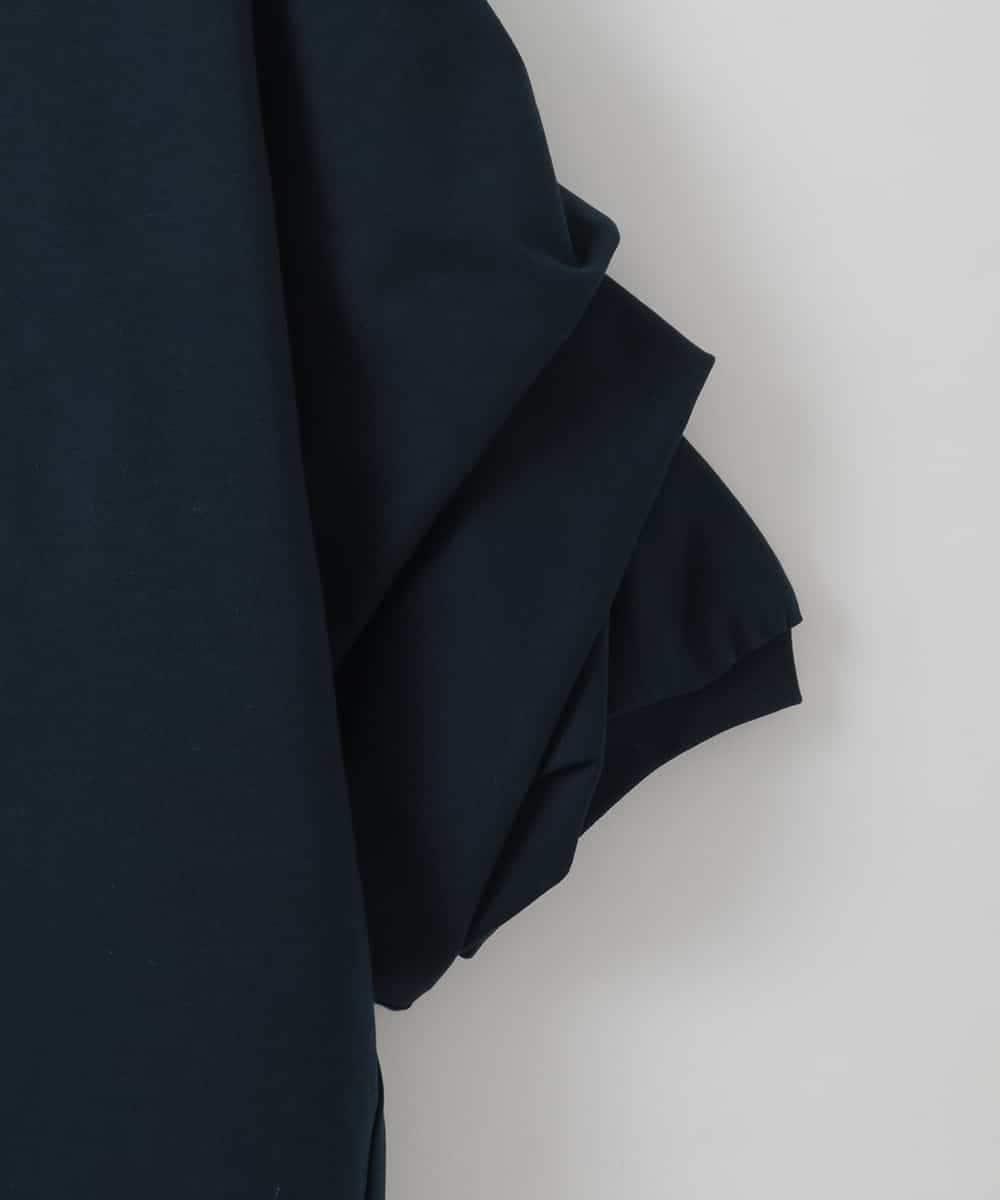 ZMKEE11089 al'aise modulation(アレーズモジュレーション) ボリューム袖カットソープルオーバー ネイビー