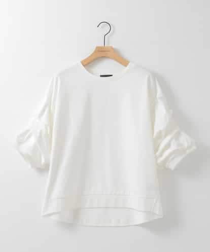 ZMKEE11089 al'aise modulation ボリューム袖カットソープルオーバー