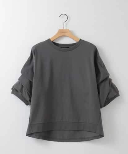 ZMKEE11089 al'aise modulation ボリューム袖カットソープルオーバー