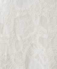 ZMKEE12098 al'aise modulation(アレーズモジュレーション) 【2WAY】シアーレース刺繍トップス ホワイト