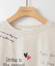 ZMKEE13100 al'aise modulation(アレーズモジュレーション) レタリングロゴプリントロンT ライトグレー