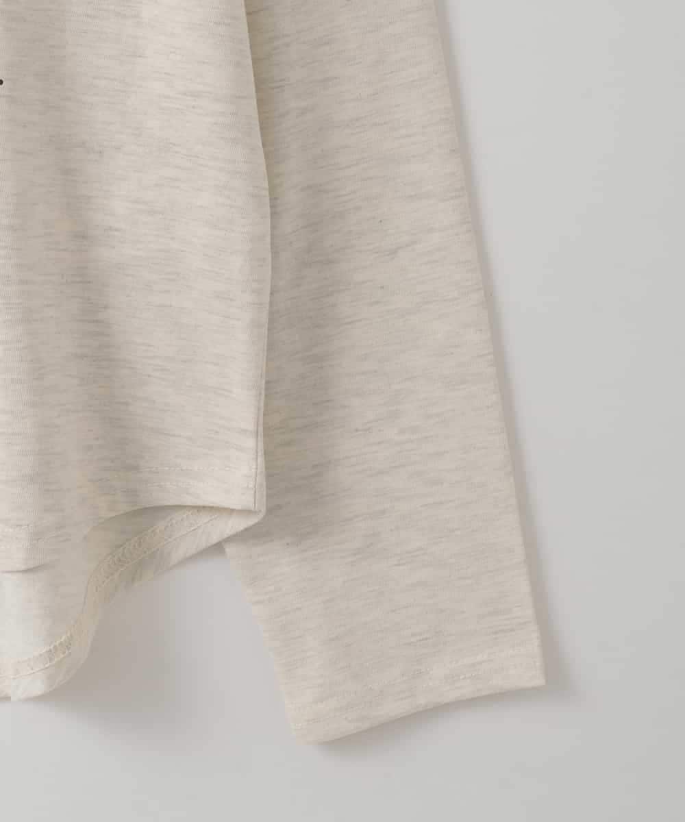 ZMKEE13100 al'aise modulation(アレーズモジュレーション) レタリングロゴプリントロンT ライトグレー