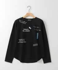 ZMKEE13100 al'aise modulation(アレーズモジュレーション) レタリングロゴプリントロンT ゴールド