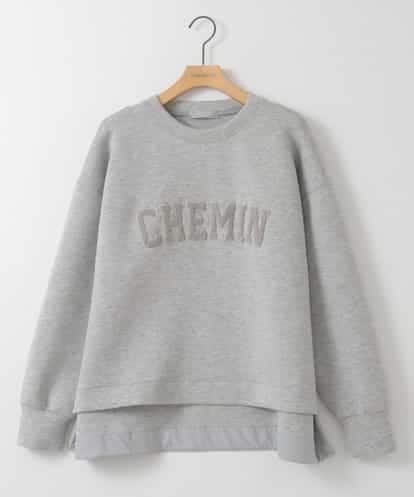 ZMKEE14098 al'aise modulation サガラ刺繍ダンボールニットプルオーバー