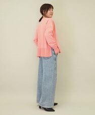 ZMKEE16090 al'aise modulation(アレーズモジュレーション) ガールプリントロングTシャツ ホワイト