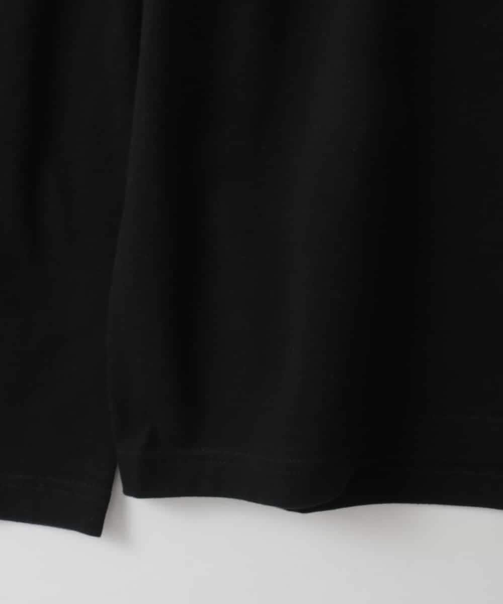 ZMKEE16090 al'aise modulation(アレーズモジュレーション) ガールプリントロングTシャツ ブラック