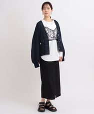 ビスチェ風刺繍カットソー(カットソー・Tシャツ) | al'aise