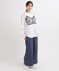 AZUL BY MOUSSY | リップルパイピング刺繍T (Tシャツ